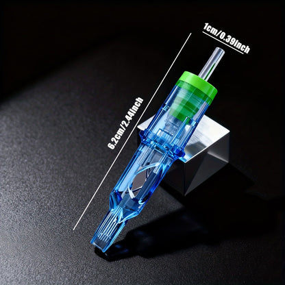 Round Magnum Tattoo Cartridge Needles 50pcs Mixed Size, 1205RM 1207RM 1209RM 1211RM 1215RM Individually Sealed Disposable