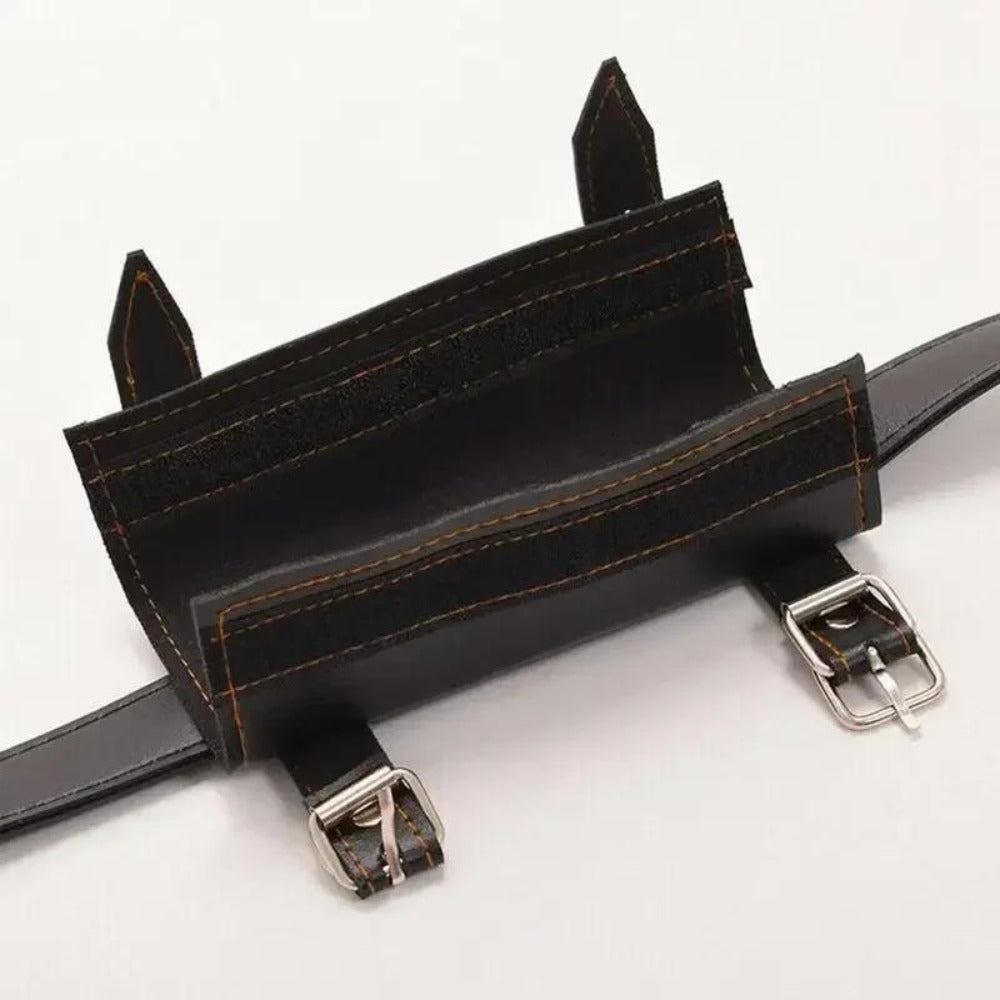 Sword Belt Holster with Dual Buckle Loops in Black or White for Katana-Style Costume Props