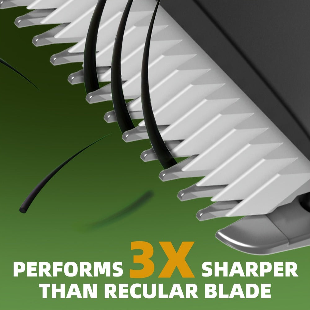 Ceramic Blade IPX7 Waterproof Ball Trimmer for Men Replaceable Head Electric Groin Pubic Body Hair Shaver LED Battery Display Safe Gentle