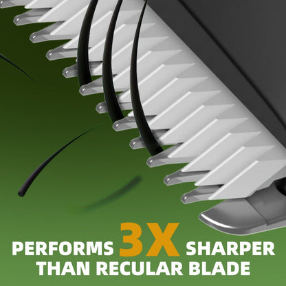 Ceramic Blade IPX7 Waterproof Ball Trimmer for Men Replaceable Head Electric Groin Pubic Body Hair Shaver LED Battery Display Safe Gentle