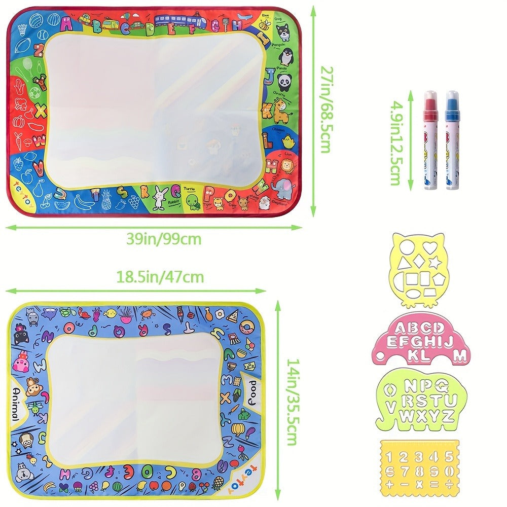 Water Doodle Mat for Toddlers Kids with 2 Water Pens with the Listed Color, Size or Set Options for Everyday Use