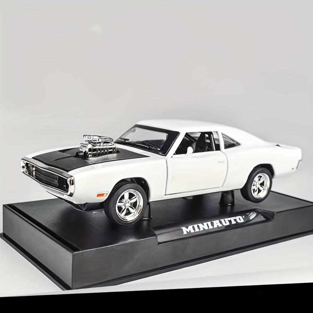 Dodge Challenger Diecast Model Car Zinc Alloy Collectible Static Replica, Highly Detailed Home & Office Decor