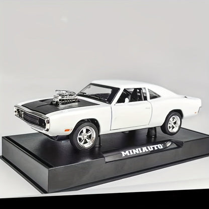 Dodge Challenger Diecast Model Car Zinc Alloy Collectible Static Replica, Highly Detailed Home & Office Decor