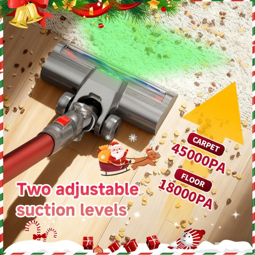 Cordless Vacuum Cleaner with Green Light Indicator for Entryways, Bedrooms and Living Spaces