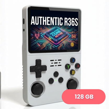 R36S Retro Handheld Game Console ArkOS 3.5" IPS Screen 64GB 128GB, Portable Emulator Gaming Device USB-C 10Hr Battery