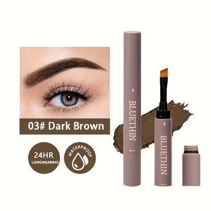 Waterproof Eyebrow Pencil Double-Ended Micro Precision Tip – Smudge-Proof Brow Definer, for Makeup, Travel and Everyday Vanity Use