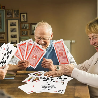 Giant Playing Cards 4x 6x Jumbo Size Poker Cards – Extra Large Card Game Set for Outdoor Party Backyard Fun Family Game Night Kids Adults