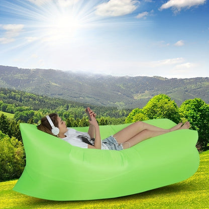 Inflatable Air Sofa Outdoor Camping Lounger 440LB Heavy Duty Quick Inflate Portable Lazy Bag Sofa Bed with Carry Bag Lightweight Compact