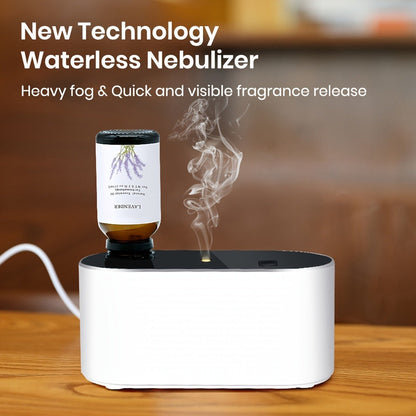 Essential Oil Diffuser Waterless Aroma Diffuser, USB Mini Humidifier, 3 Misting Modes, Color LED Lights