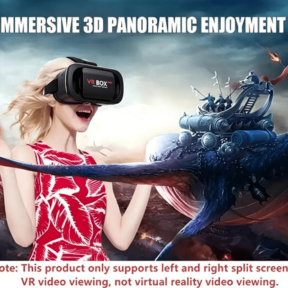 VR Headset & Retro Handheld Game Console Set, Mini 3D HD Virtual Reality Glasses with Portable Game Console