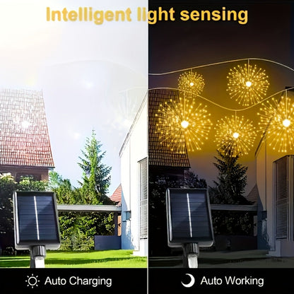 Solar Starburst Lantern Fairy Lights Outdoor 5 Pack 450 LED – Remote & Timer, 8 Modes, Adjustable Brightness