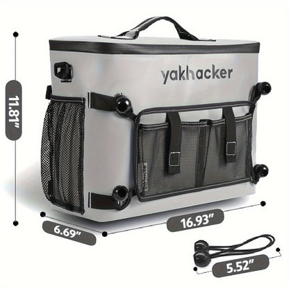 Kayak Cooler Bag with Lawn-Chair Style Seat Back – Insulated Portable Ice Chest for Kayaking, Boating, Beach, Camping & Travel
