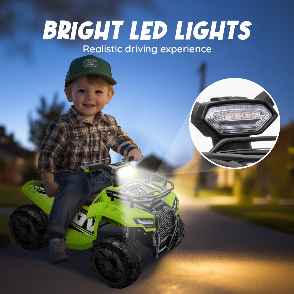 6V Kids Ride On ATV 4-Wheeler Quad Electric Toy Car for Toddlers 18-36 with the Listed Color, Size or Set Options for Everyday Use