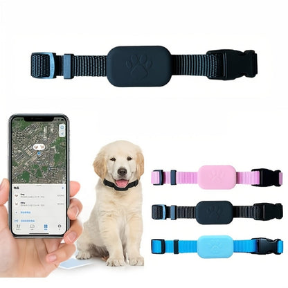 Pet GPS Tracking Collar Dual-System Smart Positioning, Anti-Lost Adjustable Collar Tracker for Cats Dogs & Puppies