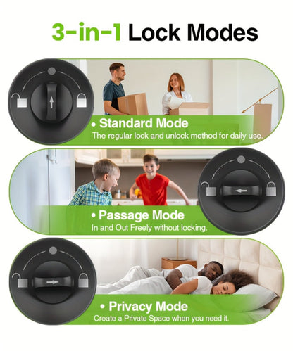Smart Door Lock GHome K10 K10 PRO K20 and KD03 PRO Knob Models with Three or Four Access Methods