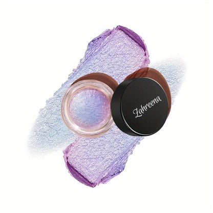 Holographic Glitter Eyeshadow Gel Jelly Shimmer Waterproof Long-Lasting Indigo Twilight Purple Blue Gradient Eye Makeup for Party Halloween