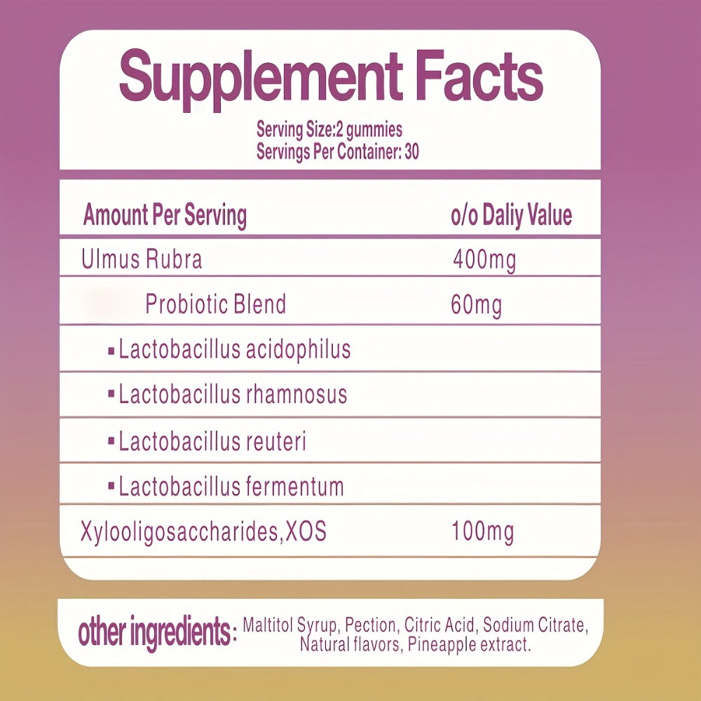 Women's Probiotic Gummies for Vaginal Health & Intimate Balance, 60 Count Pineapple Flavor, Supports Healthy Flora