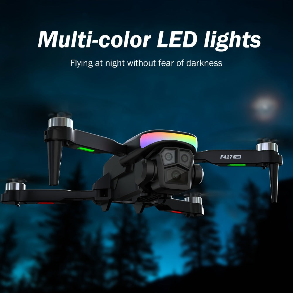 LCD Screen Drone Dual Cameras Brushless Motor Foldable RC Quadcopter with the Listed Color, Size or Set Options for Everyday Use