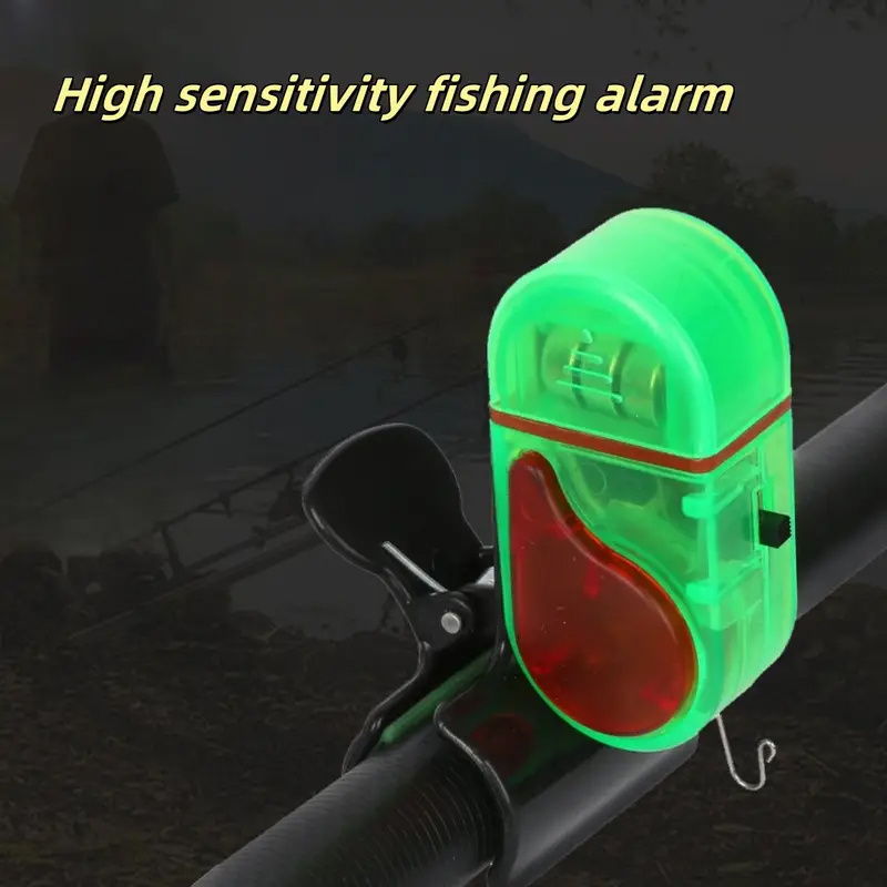 Fishing Bite Alarm Set of 4 with Sound Alert & LED Indicator – All-Weather Portable Electronic Fish Bite Detector for Night Fishing