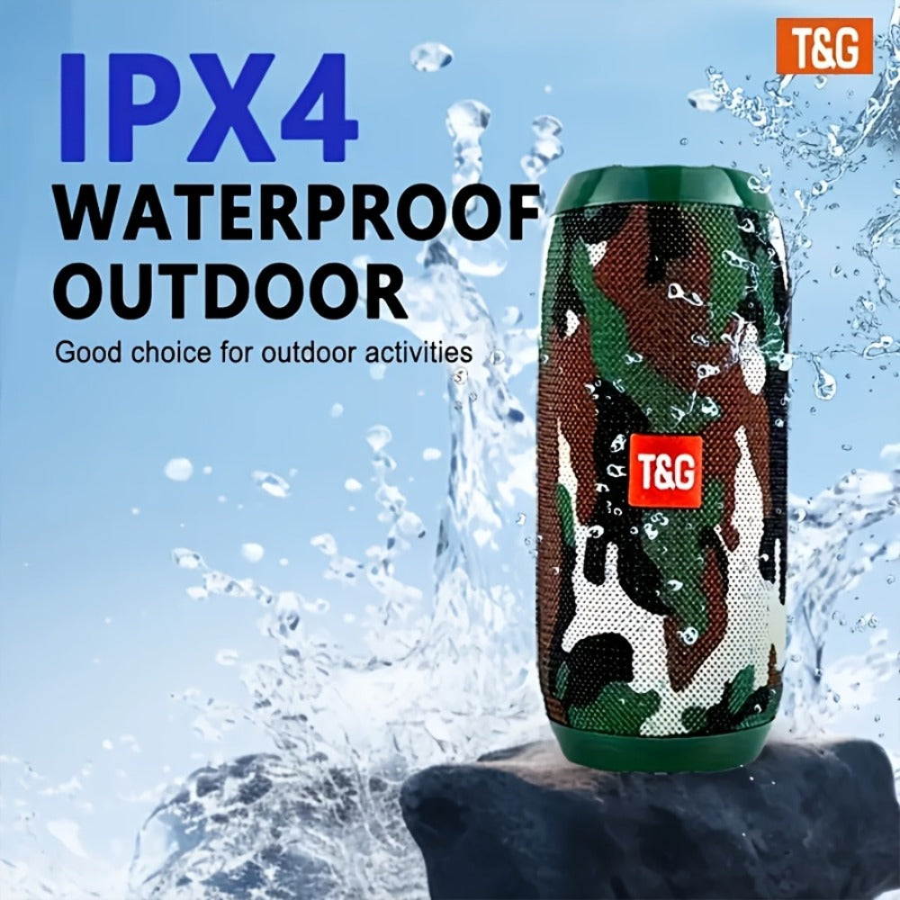 Portable Bluetooth Speaker TG117 with 10W Output, IPX4, 1200mAh Battery, 33ft Range and Mic