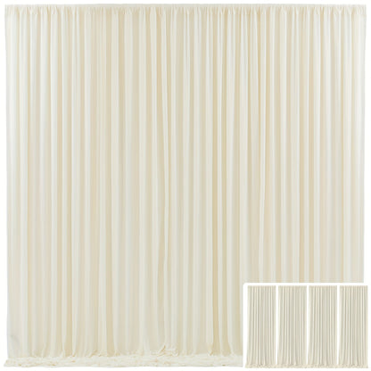 Elegant Fabric Backdrop Curtains 4pcs with Poles 59x85in Non-Transparent Wrinkle-Free Party Photo for an Everyday Personal Care Routine