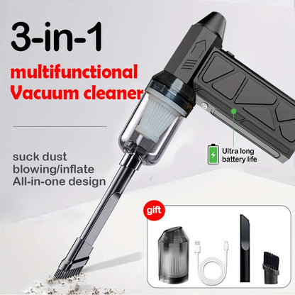 Handheld Electric Air Blower & Dust Collector with Digital Display - Wireless High-Speed Turbine Fan