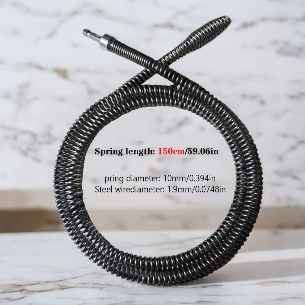 Drain Snake Pipe Unclogger 59 Inch Flexible Hair Clog Remover Tool for Sink, Toilet & Bathroom Drain