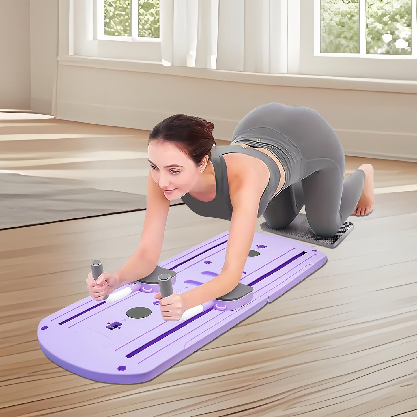 Ab Workout Board 8-in-1 Multifunctional Pilates Board Set – Core Exerciser for Waist & Abdomen Strength Training