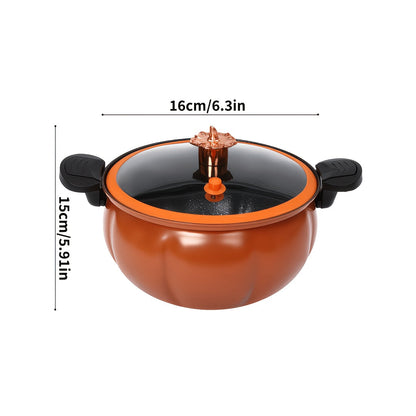 Non-Stick Soup Pot with Twist-Lock Handle | Large Capacity Stew Pot Compatible with Gas Stove Induction Cooker Open Fire | Multi-Function