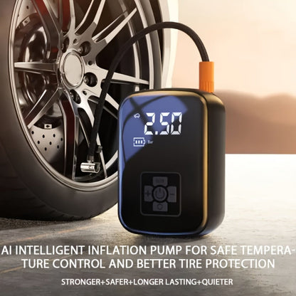 Portable Tire Inflator Air Compressor 150PSI 100W Cordless 4000mAh Digital Display 5 Modes USB-C Fast Charge for Car Motorcycle Bicycle Ball