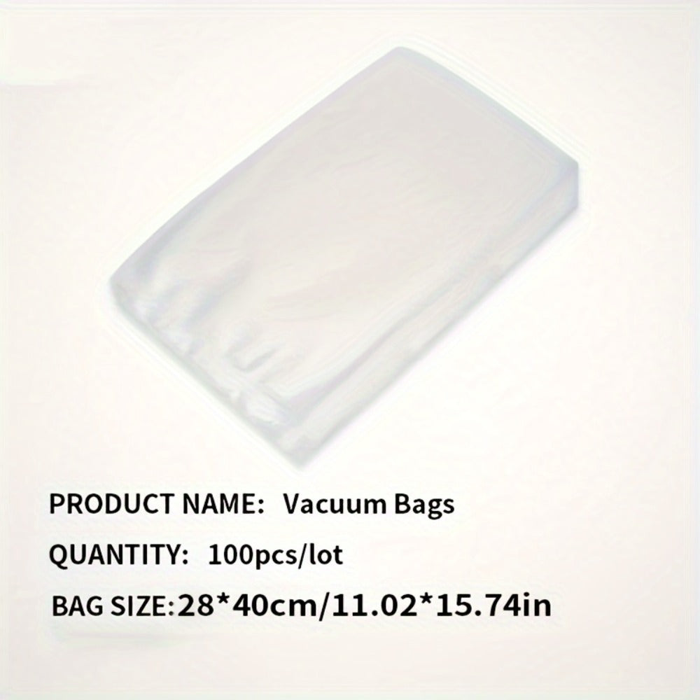 Micro Perforated Food Storage Bags 100 Pack - Breathable Ventilated Produce Bags for Fruits Vegetables Meat and Seafood