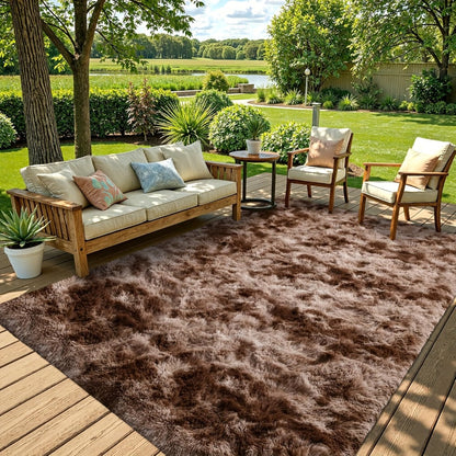 Non-Slip Area Rug Fluffy Soft Carpet – Modern Home Decor Floor Mat for Living Room, Bedroom, Kitchen & Bathroom | Easy Clean Cute Plush Rug