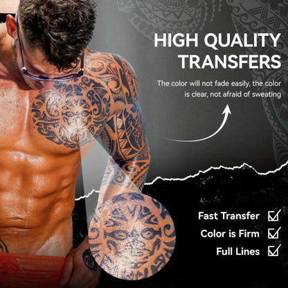 Thermal Tattoo Transfer Paper 40 Sheets Peripage Ink-Free A4 Stencil Paper High Definition Fast Imaging for Tattoo Stencil Printer