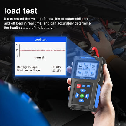Car Battery Tester 12V 24V 20-2000 CCA Automotive Battery Load Tester and Alternator Tester for AGM GEL Lead-Acid Batteries Multi-Language