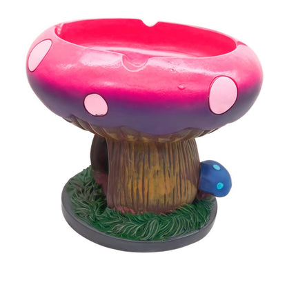 Mushroom Ashtray with Storage Compartment Whimsical Resin Mushroom Shaped Ashtray 5.3x4.5 for Entryways, Bedrooms and Living Spaces