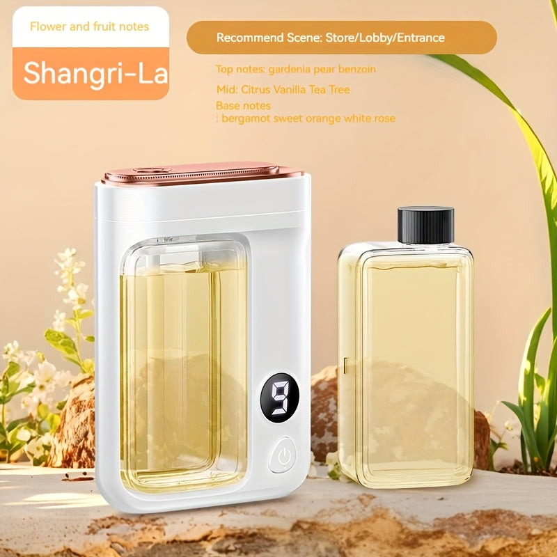 Essential Oil Aromatherapy Diffuser Set, Mini Humidifier with 7 Spray Levels, 1/4/ Timer, 5.07oz