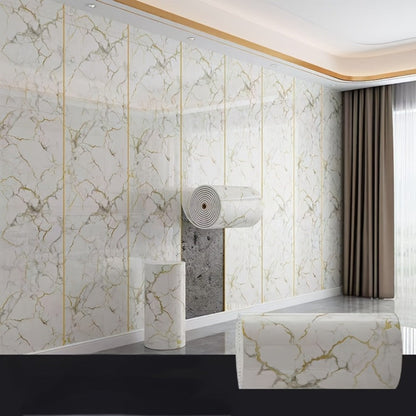 3D Marble Peel and Stick Wall Tile Stickers Self Adhesive Removable Wallpaper Roll for Kitchen Backsplash Bathroom Living Room Bedroom Wall