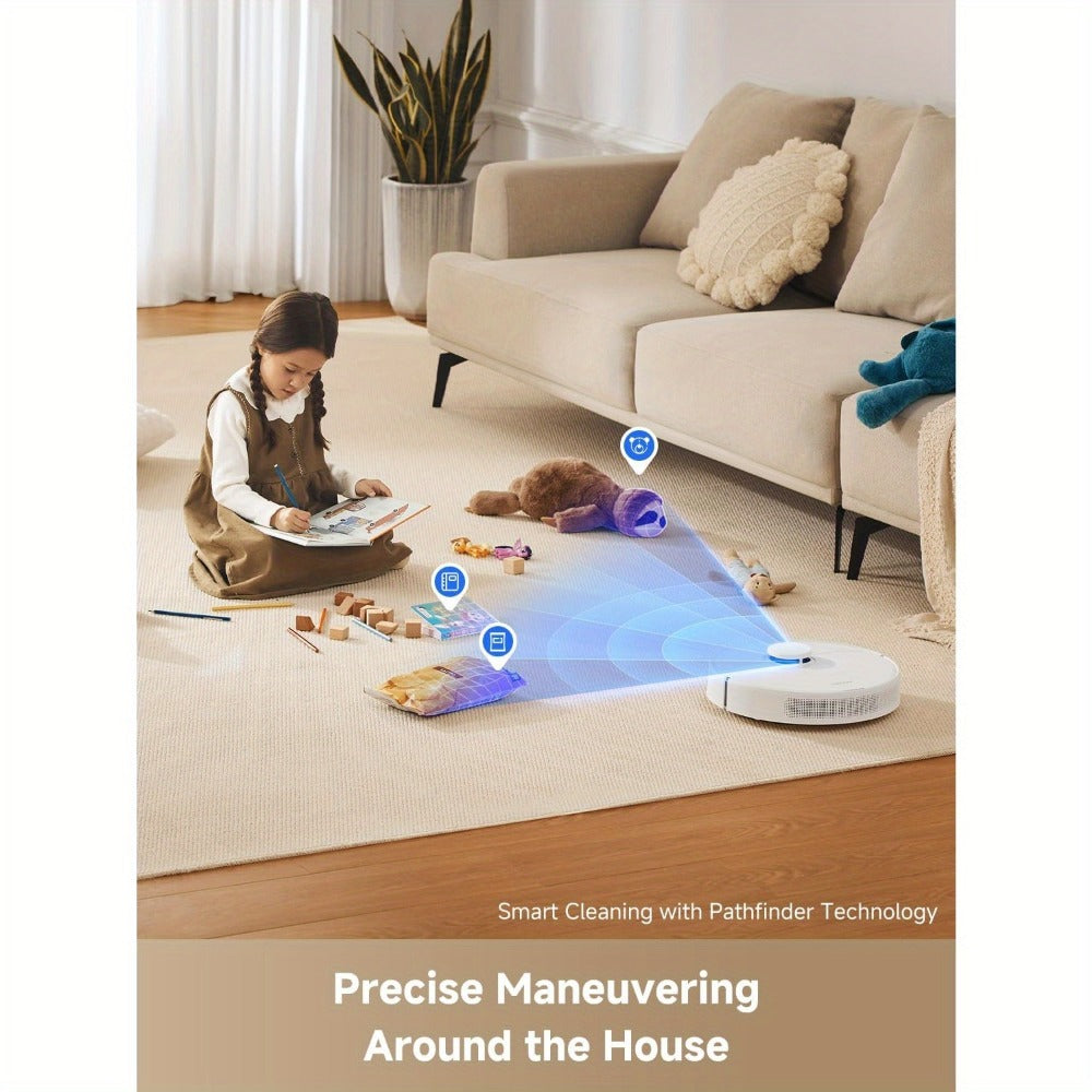 Dreame D10 Plus Gen 2 Self-Emptying Robot Vacuum & Mop Refurbished, 6000Pa Suction, 90-Day Base, LiDAR Navigation