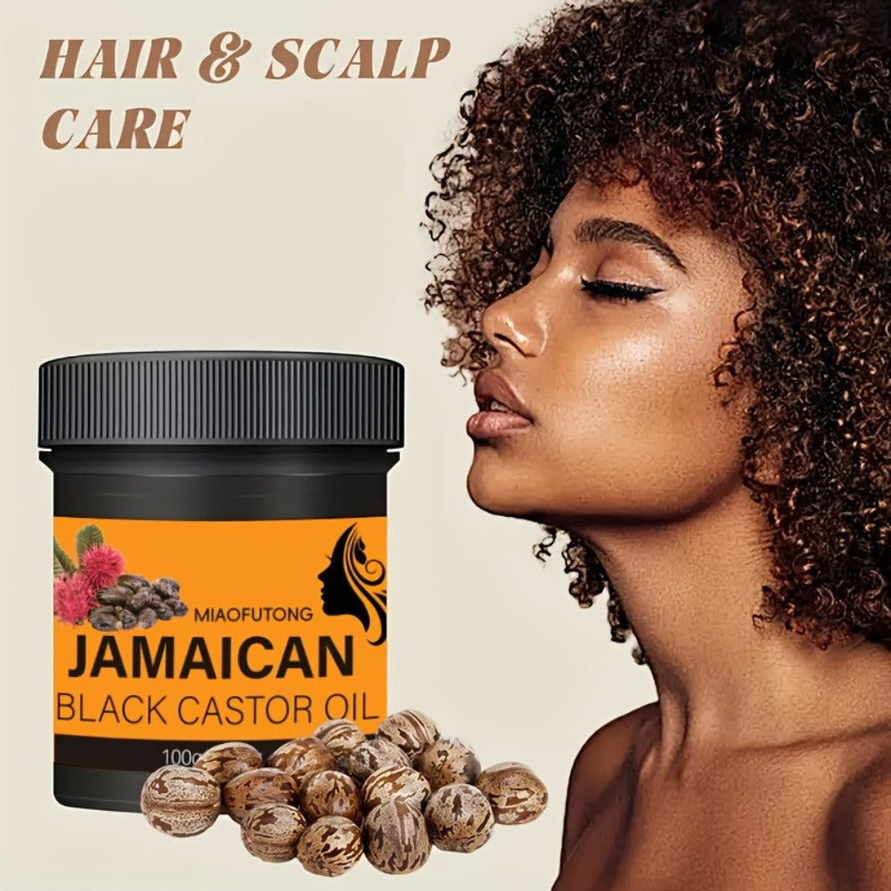 Black Castor Oil Hair Milk 5pcs, 100% Jamaica Pure Cold-Pressed Castor Oil Leave-In for Curly, Coily & Textured Hair