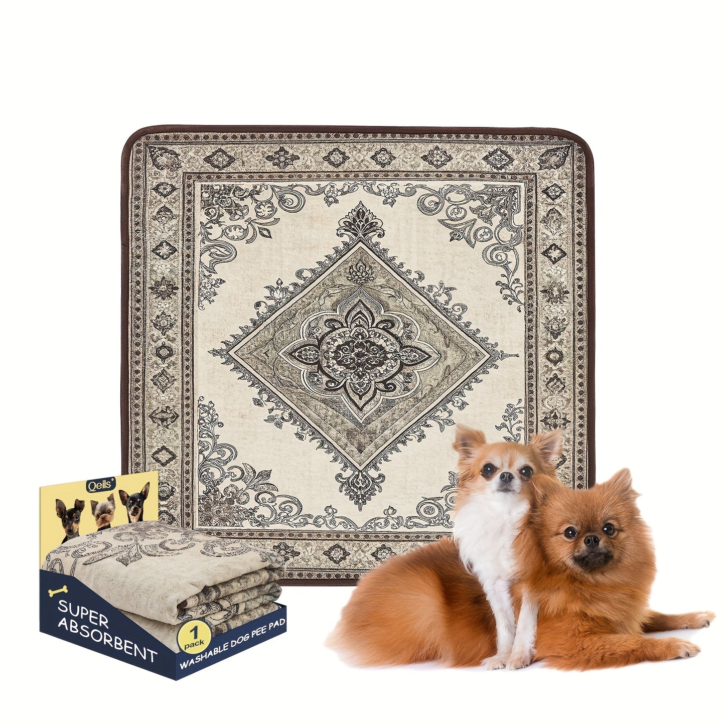 Washable Reusable Dog Pee Pads – Super Absorbent Non-Slip Puppy Training Pads in Multiple Sizes | Heavy-Duty Leakproof Pet Pads for Floor