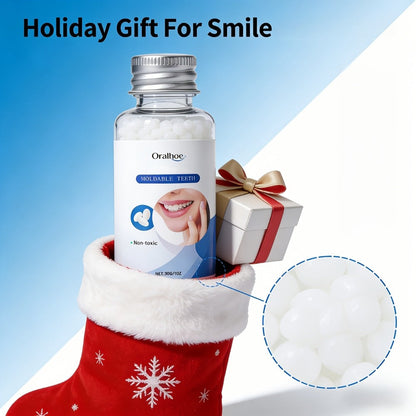 Temporary False Tooth Kit DIY Cosmetic Dental Moldable Thermoplastic Realistic Fit for Missing Broken