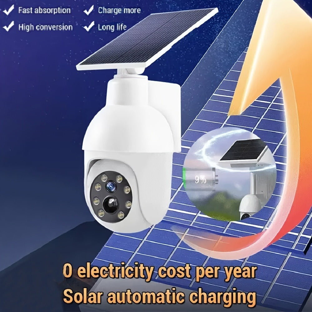 Solar Security Light with Fake Camera Design, Motion Sensor Outdoor LED Warning Light, Solar Powered