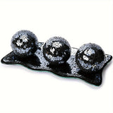 3PCS+Tray1PCS(Shining Black)