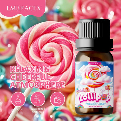 Lollipop Scented Fragrance Oil 10ml Alcohol Free Sweet Aroma for Diffuser Body Massage DIY Candle Soap Making Unisex Gift Women Men