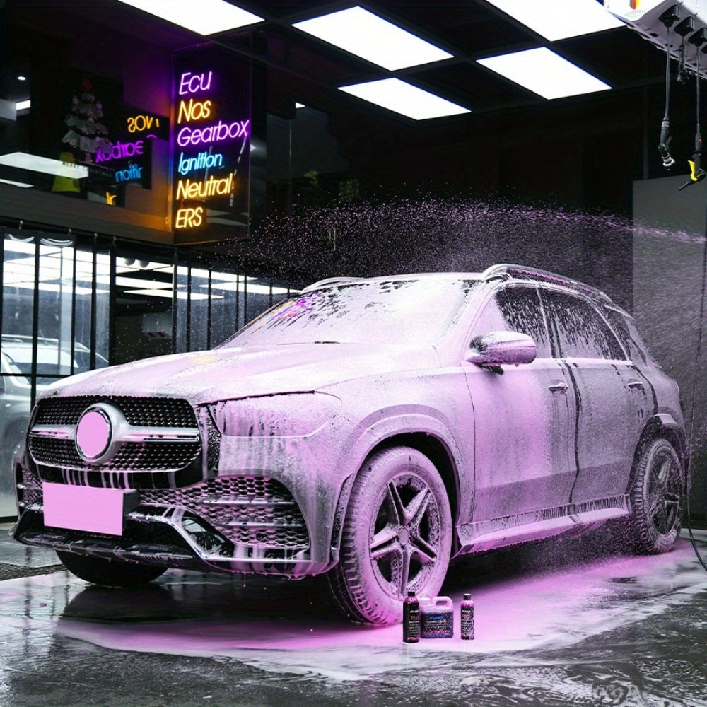 Pink Foam Pre-Wash Car Shampoo – Floral Scent Snow Foam Prewash Solution, Safe for Coatings & Paint | Foam Cannon