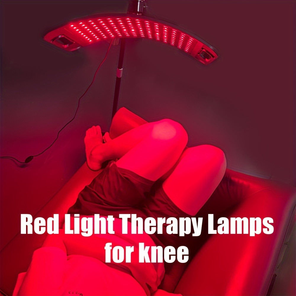 Adjustable Red and Near-Infrared LED Panel Lamp with 660nm and 850nm Light, Floor Stand and 30-Minute Timer