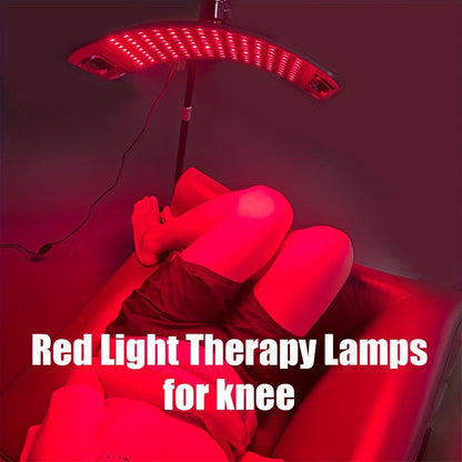 Adjustable Red and Near-Infrared LED Panel Lamp with 660nm and 850nm Light, Floor Stand and 30-Minute Timer