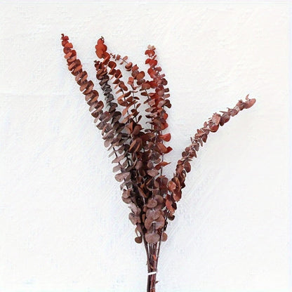 Artificial Eucalyptus Stems, 24-Piece 17-Inch Branch Set in Four Mixed Green and Muted Color Tones