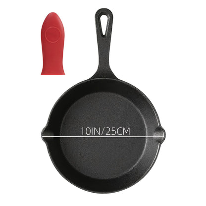 Cast Iron Cookware Set for Kitchen Camping BBQ – Non-Stick Skillet Dutch Pot Frying Pan Baking Tray Griddle Options