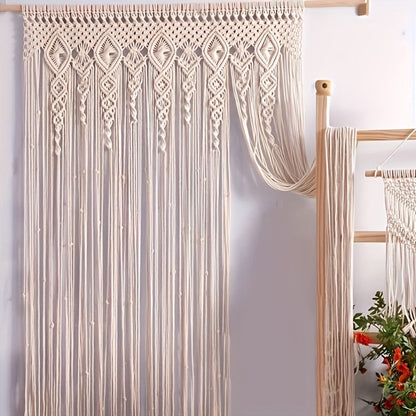 Bohemian Tapestry Wall Hanging – Large Boho Woven Wall Decor with Boho-Chic Patterns, Vertical Macrame Style Tapestry for Bedroom Living